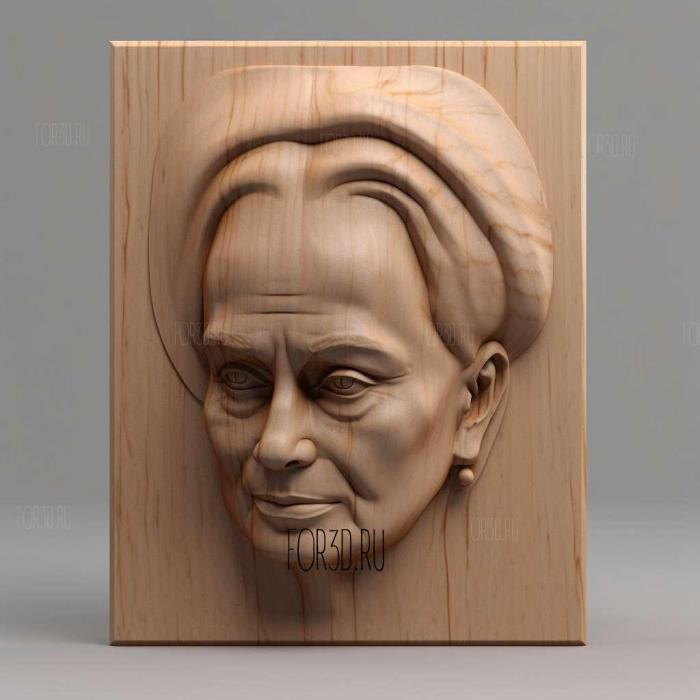 Sonia Gandhi 3 stl model for CNC